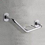 Gedy 5412-13 By Nameek's Lounge Wall Mounted Square Chrome Wire Soap Holder  - TheBathOutlet