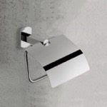 Toilet Paper Holder, Modern, Chrome, with Shelf, Malta Gedy 2039-13 by Nameeks