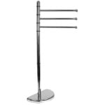 Gedy 7331-13 By Nameek's Florida Double Towel Rack, Floor Standing, Chrome  - TheBathOutlet