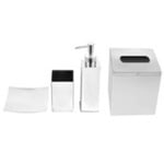 Bathroom Accessory Set in Multiple Finishes, Quadrotto Gedy QU100 by Nameeks