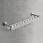 Round Chrome Bathroom Shelf With Frosted Glass