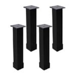 Nameeks AA503 Kit of 4 Matte Black Vanity Cabinet Feet