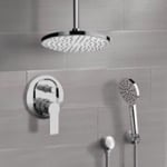 Dual Shower Head Set with 2-Way Diverter Shower Head Arm, Orsino Remer DSH01 by Nameeks