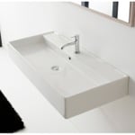 Scarabeo 8031/R-120A Trough Ceramic Wall Mounted or Vessel Sink