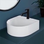 Scarabeo 5410 Modern White Ceramic Vessesl Sink