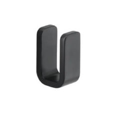 Gedy 2326-14 By Nameek's Eros Double Robe Hook, Matte Black - TheBathOutlet