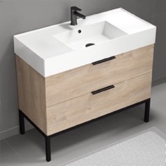 Nameeks DERIN4 By Nameek's Derin Modern Bathroom Vanity, Free Standing ...