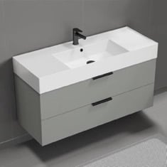 Nameeks DERIN88 By Nameek's Derin Modern Bathroom Vanity With Black ...