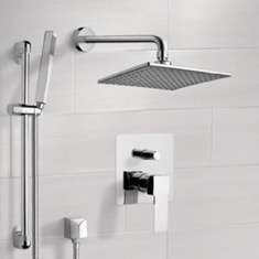 Remer SFR7163 By Nameek's Rendino Chrome Shower System with 8