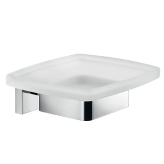 Jack 48.60.10 by WS Bath Collections, Wall Mounted Soap Dish in Polished  Chrome