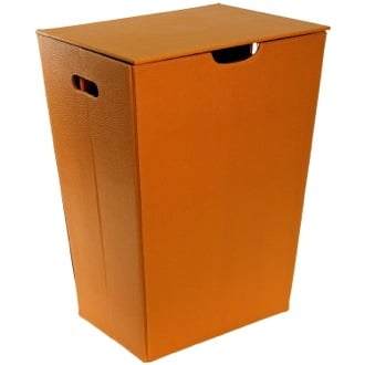 orange laundry basket