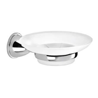 Jack 48.60.10 by WS Bath Collections, Wall Mounted Soap Dish in Polished  Chrome