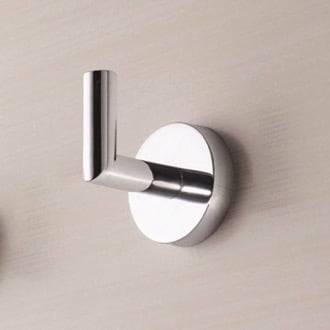 Marmolux Acc - Chrome Bathroom Hooks for Towels | Modern Double Towel Hook  Design Ideal for use as Robe & Towel Hooks, Shower Wall Hooks or Kitchen