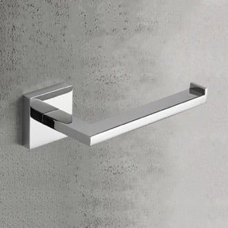 Mundo 3300.001.00 by WS Bath Collections, Modern Toilet Paper Holder in  Polished Chrome