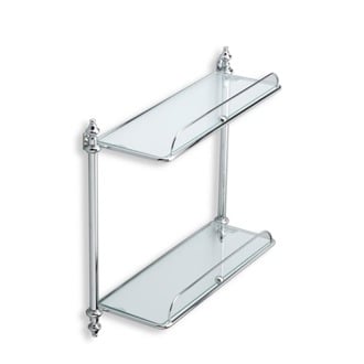 Spa Black Chrome Bathroom Shelf (162DBL)