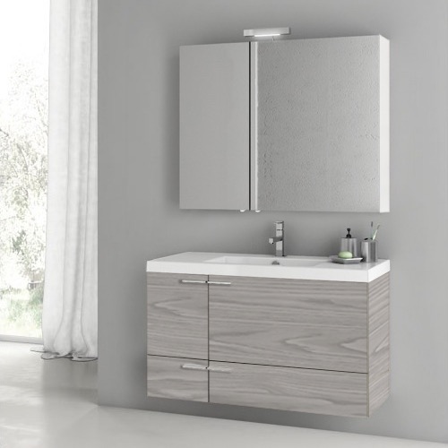 Grey Walnut Bathroom Vanities - TheBathOutlet