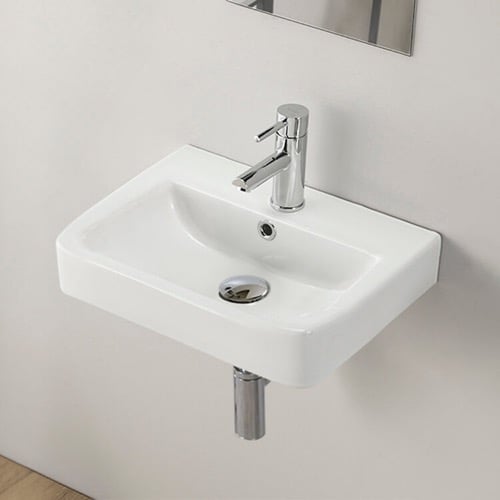 Small Bathroom Sink, Wall Mounted CeraStyle 035200-U