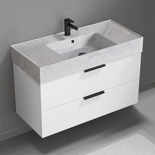 White Bathroom Vanities - TheBathOutlet