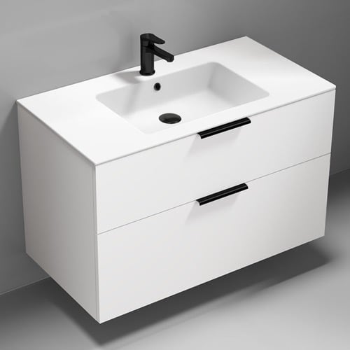 White Bathroom Vanities - TheBathOutlet