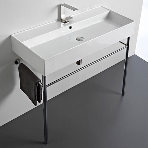 Trough Bathroom Sinks - TheBathOutlet