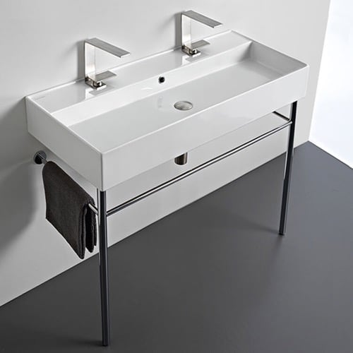 Trough Bathroom Sinks - TheBathOutlet