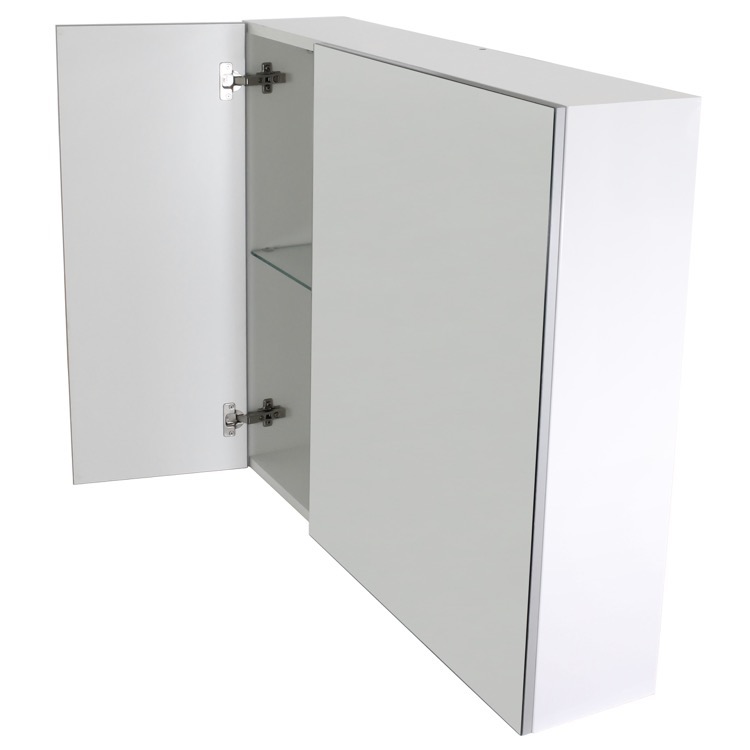 Acf S720 By Nameek S Single 35 Inch Wall Mounted Medicine Cabinet With 2 Doors Thebathoutlet