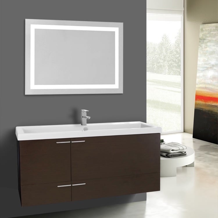 Acf Ans1035 By Nameek S New Space 47 Inch Wenge Bathroom Vanity