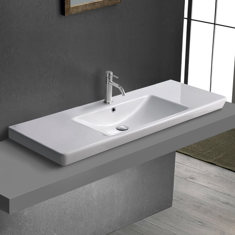 CeraStyle 068500-U/D By Nameek's Porto Drop In Sink in Ceramic, Modern ...