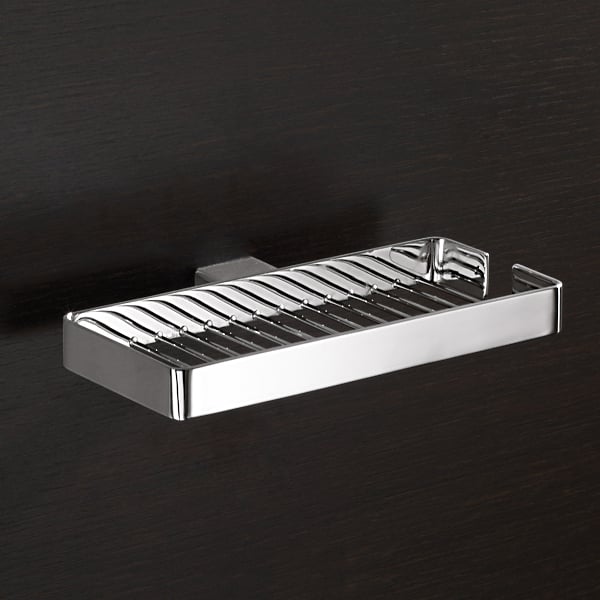 Wall Mounted Square Chrome Wire Soap Holder