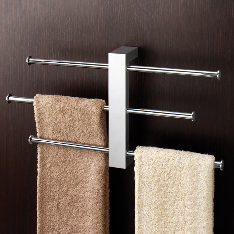 Modern Adjustable Free Standing Polished Chrome Paper Towel Holder