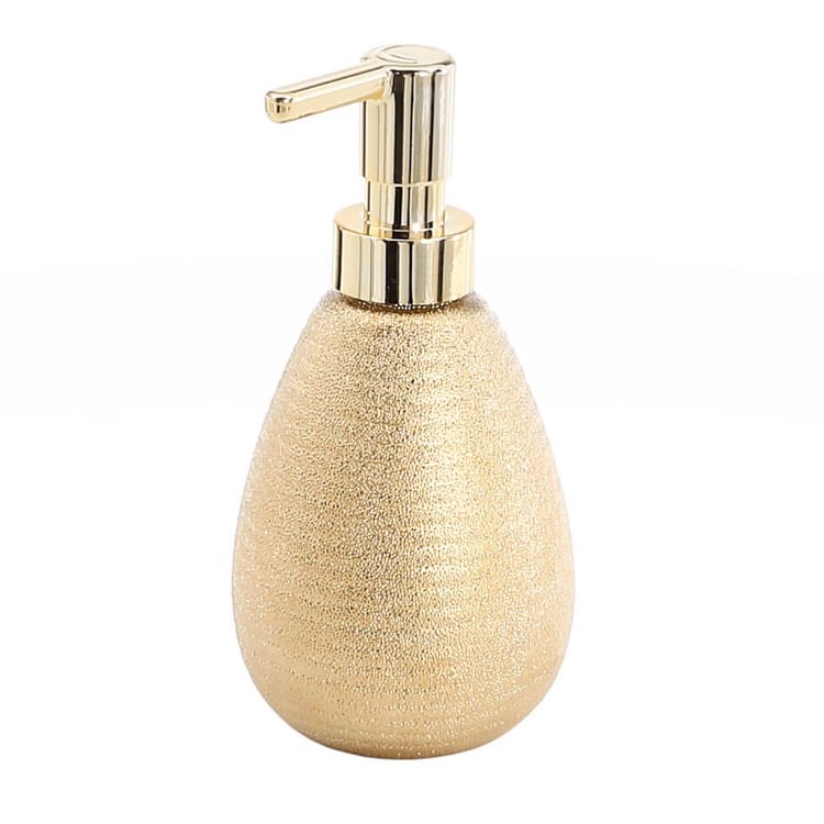 Gedy AD80-87 Soap Dispenser, Gold, Made From Pottery