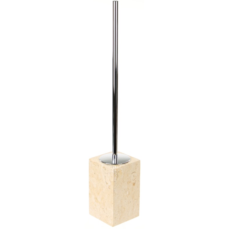 beige toilet brush holder