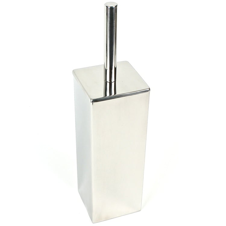 Gedy 3933-57 By Nameek's Diva Toilet Brush Holder, Hourglass Shaped,  Anthracite and Silver Finish - TheBathOutlet