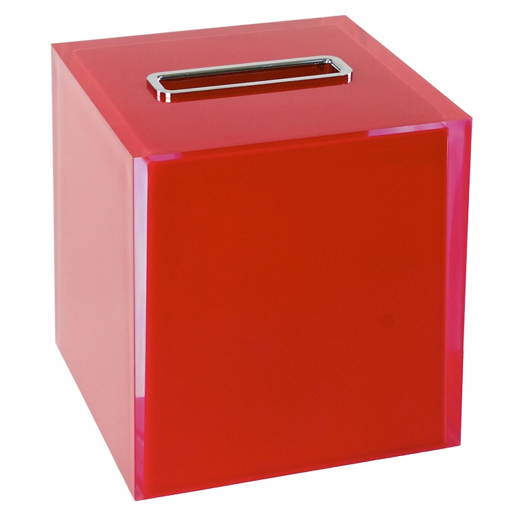 tissue box red
