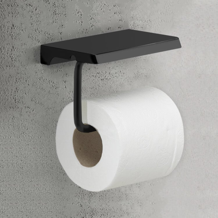 Black Toilet Paper Holders - TheBathOutlet