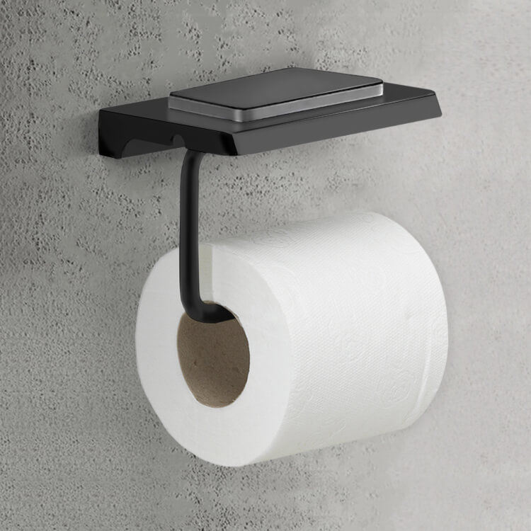 Modern White Toilet Paper Holder