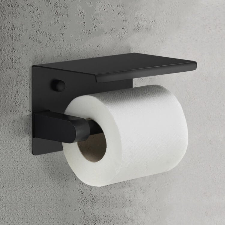 Toilet Paper Holder Shelf Chrome  Black Gold Toilet Paper Holder