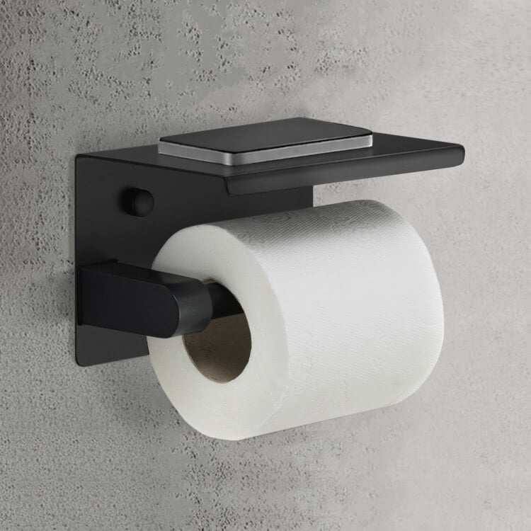 Nameeks General Hotel NCB51 Toilet Paper Holder - Matte Black