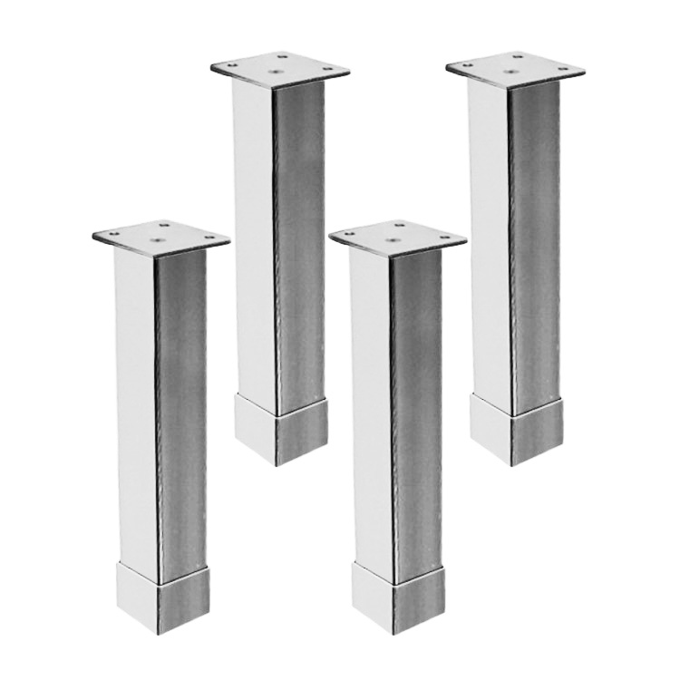 Nameeks AA502 Kit of 4 Polished Chrome Vanity Cabinet Feet