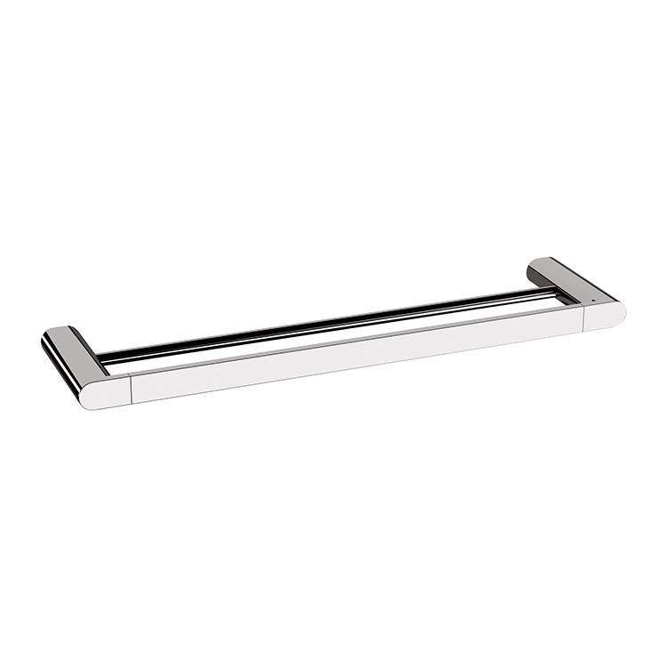 Remer LN33 By Nameek's Lounge Double Towel Bar, 24 Inch, Chrome -  TheBathOutlet