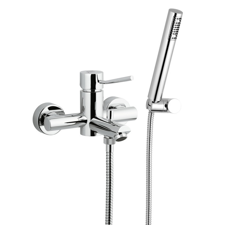 Wall Mounted Tub Faucet with Hand Shower, Winner Remer W02 by Nameeks