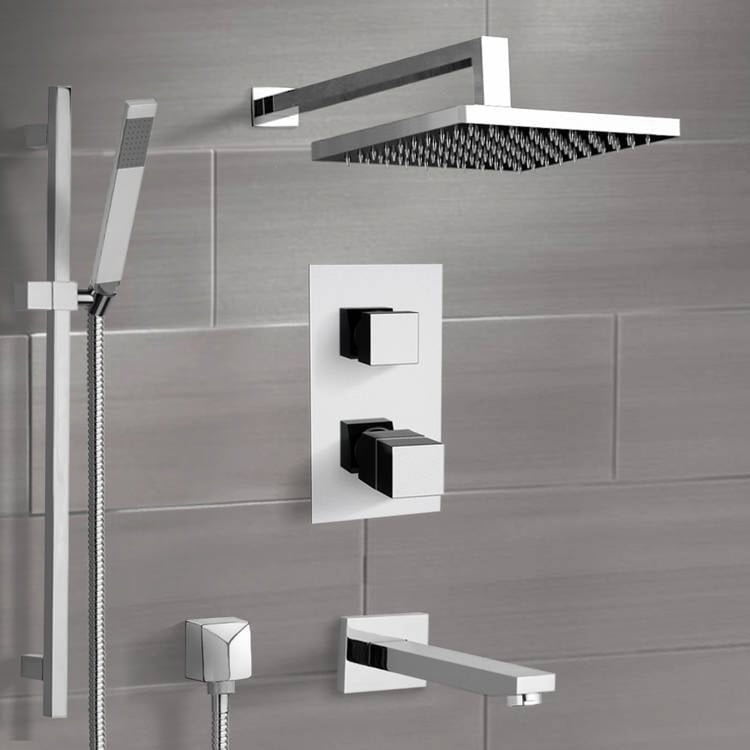 Remer TSR47 By Nameek's Galiano Chrome Thermostatic Tub and Shower ...