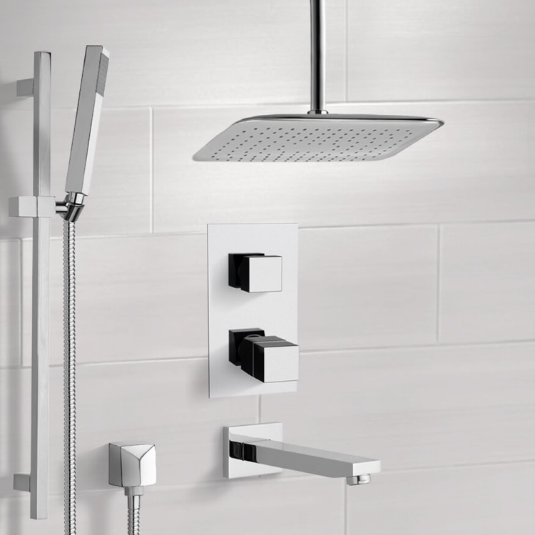 Remer Tsr9400 By Nameek S Galiano Chrome Thermostatic Tub And