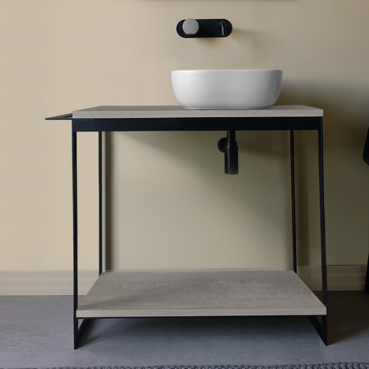 Scarabeo 1806-SOL4-88 By Nameek's Solid 35 Inch Powder Room Console ...