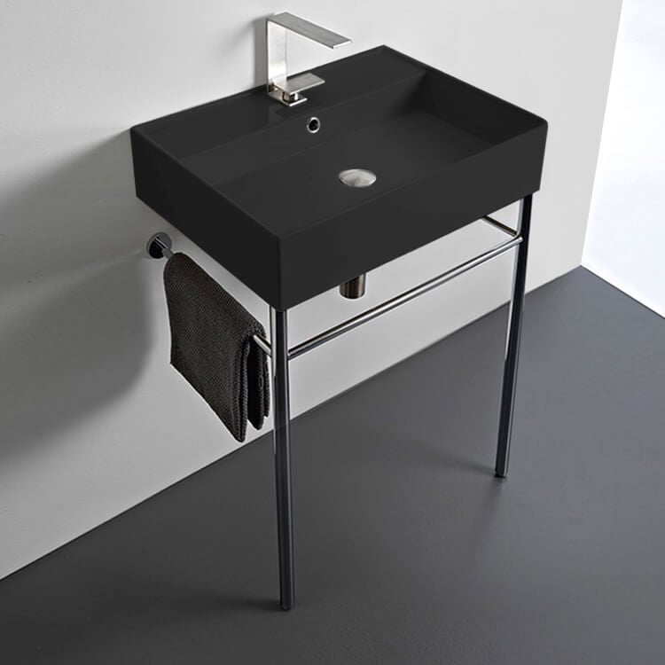 Scarabeo 8031/R-60-49-CON By Nameek's Teorema 24 Inch Console Sink ...