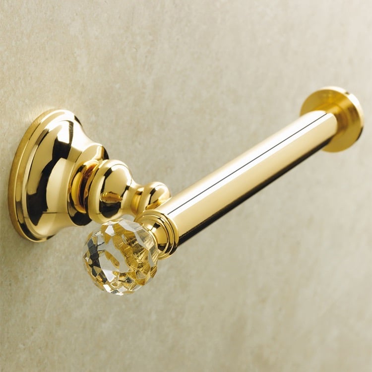 Luxury Gold Color Brass Toilet Roll Holder Wall Mounted Toilet Paper Holder