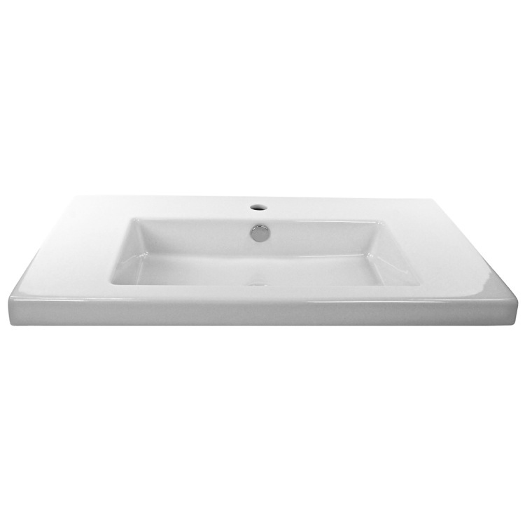 Tecla CAN02011/D By Nameek's Cangas Drop In Bathroom Sink, White ...