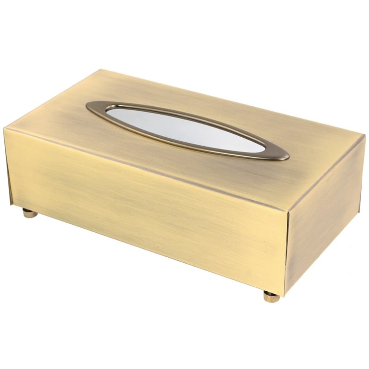 brass tissue box holder